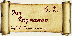 Ivo Kuzmanov vizit kartica